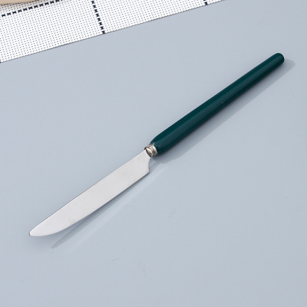 Diamond Design 430 Stainless Steel Dinner Knife with Ceramic Handle