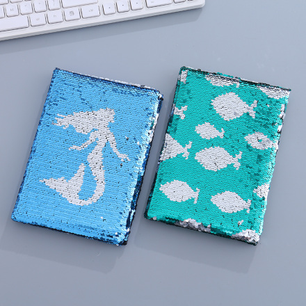 Ocean Collection Sequin Notebook (80gsm) (80 Sheets)