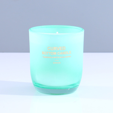 شمعة سفلية منحنية （مسك الروم ورائحة المسك الأبيض 158g / 5.5oz.