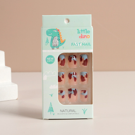 Little Dinosaur Series Fake Nail 24 قطعة A154