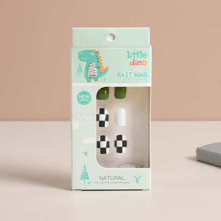 Little Dinosaur Series Fake Nail 24 قطعة A150