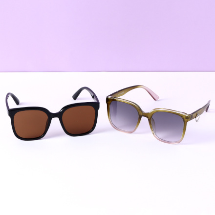 Stylish Metal EmbellishedSunglasses