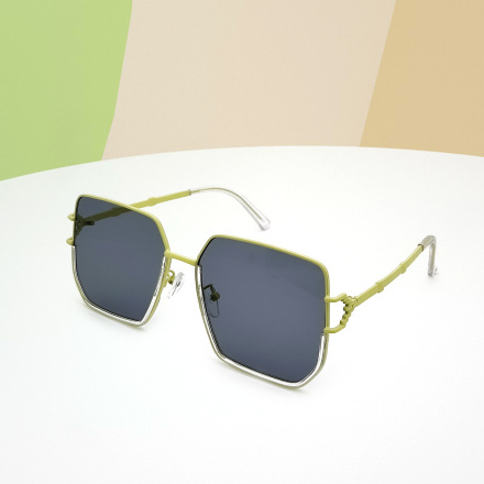 Stylish Polygonal Trendy Sunglasses (Green)
