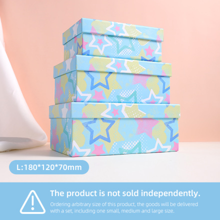 Stars Twinkle Series Rectangular Gift Box (S)
