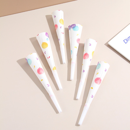 قرن بالونات ملون (6 قطع)