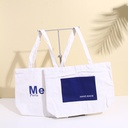 Simple large capacity canvas bag