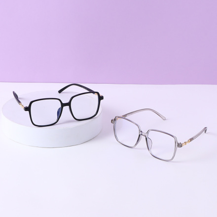 Square frame anti-blue light glasses