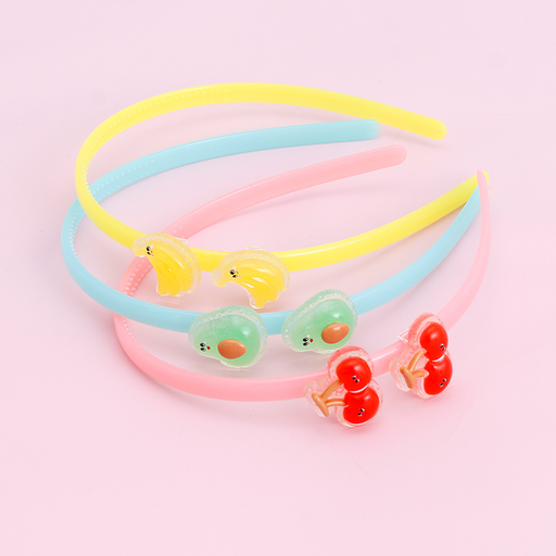 2 Accessories Glossy Jelly Fruits Headband