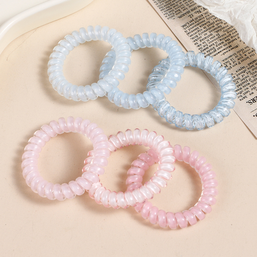Pretty High-Elastic Spiral Hair Ties 3PCS