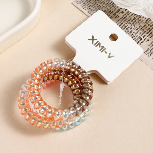 Laser Splicing Spiral Hair Ties 3PCS