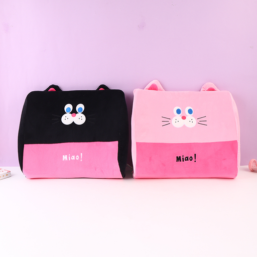 Polka dot Cat memory cotton waist rest