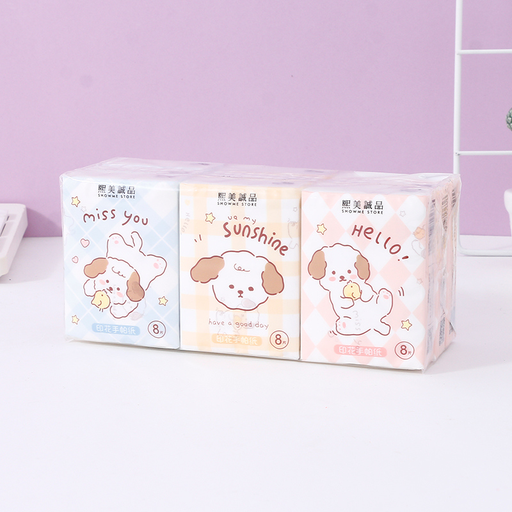 Beanie Dog Printed Handkerchief Paper (9 packs)