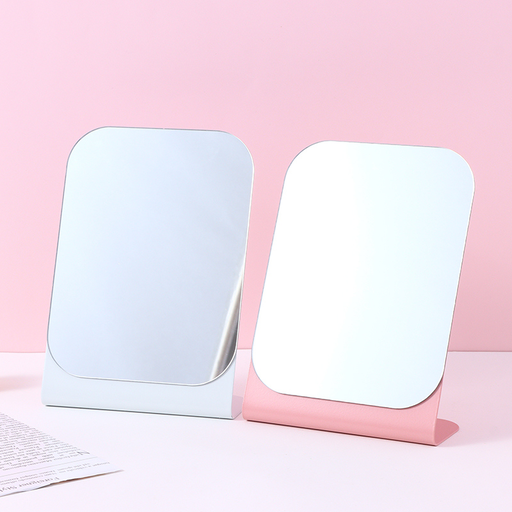 Simple rectangular iron table mirror