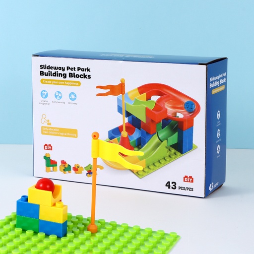 Slideway Pet Park Building Blocks 43PCS