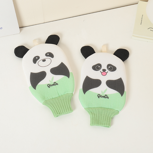 Panda series bath gloves