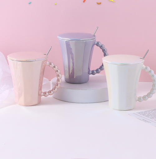 كوب سيراميك تجريدي ملون (430 مل)