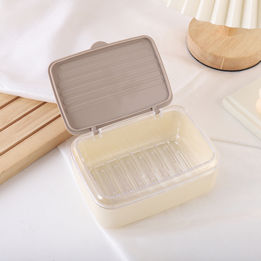 Drain square soap box with lid
