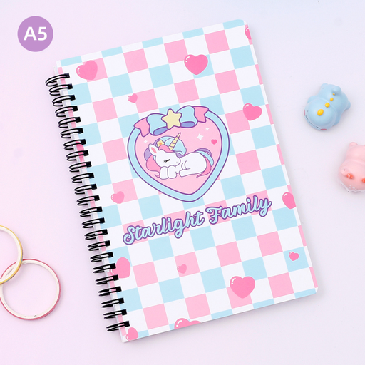 Starlight Family دفتر ملاحظات حلزوني مقاس A5