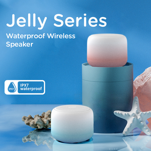 Jelly Series Waterproof Wireless Speaker (Blue) BT2602
