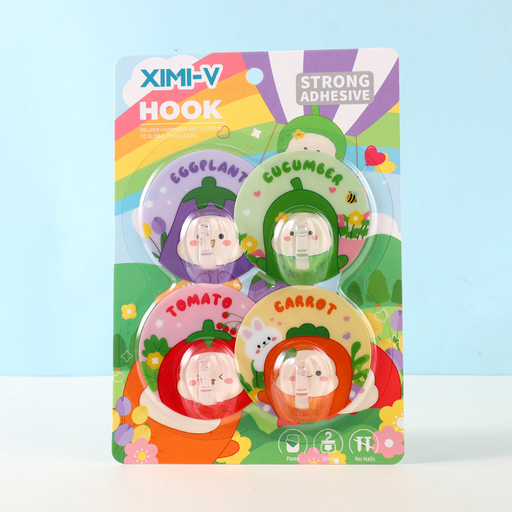 V Family Round Sticky Hooks 4 PCS