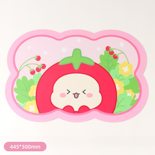 V Family Large Special-Shaped Placemat (Pink)