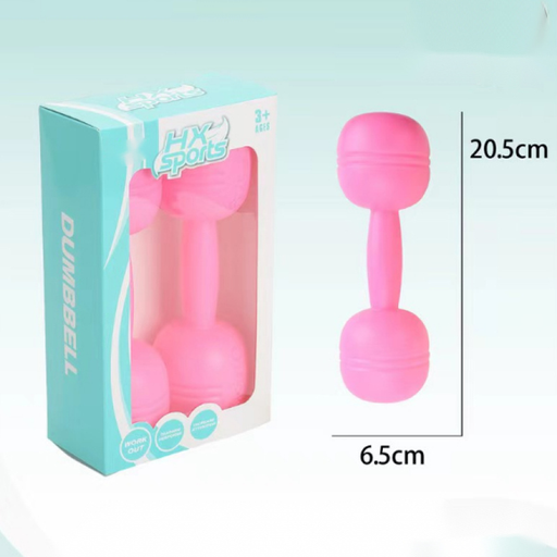 Pink Plastic Dumbbell for Kids 1 Pair (0.75kg)