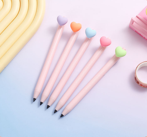 Dopamine Style Heart Everlasting Pencil HB