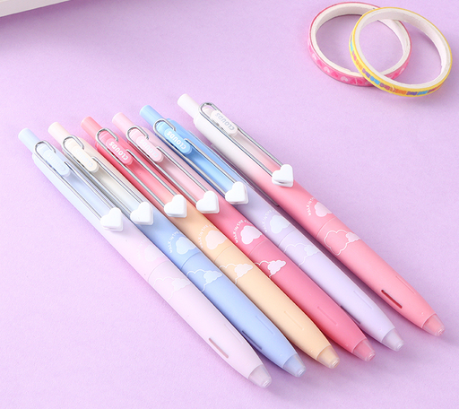 Walking on the Cloud Heart Shock Absorber Neutral Pen - Black (10 yuan 2)