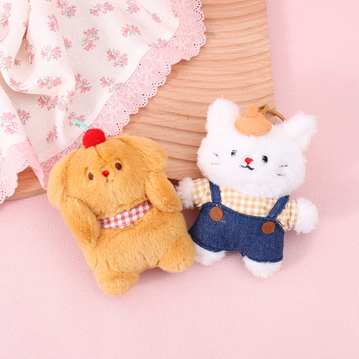BYSK86 Let's go out and play a series of fabric doll clasp - both dog and cat