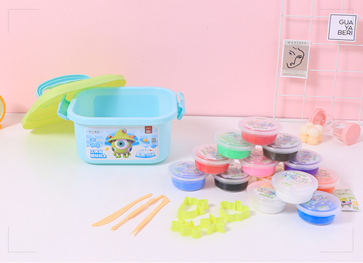 مجموعة الطين المضاد للبكتيريا الخالية من البورون (12 لونًا)