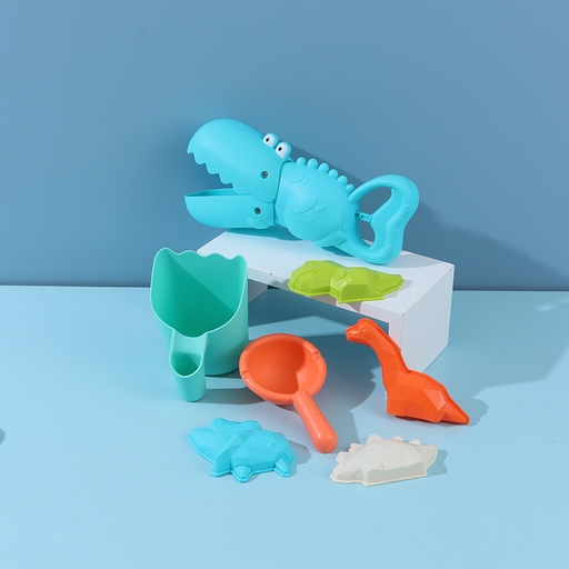 7Pcs Hard Rubber Beach Toy Set