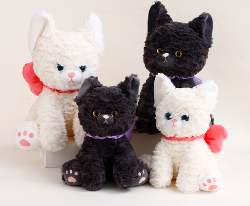 30cm Curly cat - black