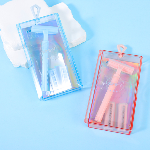 Little Case Series Rake Shaped Razor + 2 Blade Refills A0265