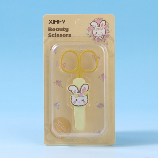 Garden Bunny Beauty Scissors - Flat Tip (Yellow)