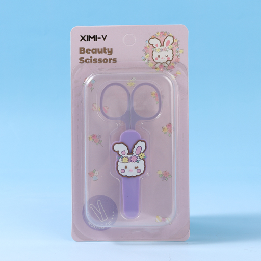 Garden Bunny Beauty Scissors - Round Tip (Purple)