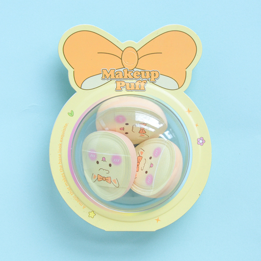 Cute Bunny Series Finger Powder Puff 3 PCS