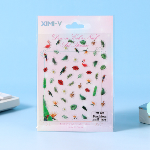 ملصقات فنية للأظافر بلون الأحلام (21#)