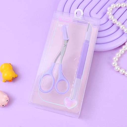 Amethyst series eyebrow knife eyebrow scissors combination 2
