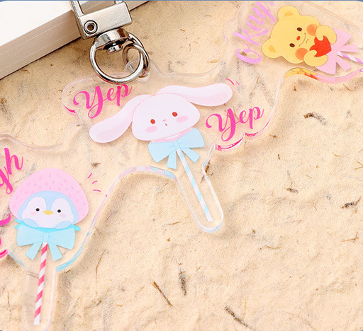 Dessert Series Lollipop Family Acrylic Keychain