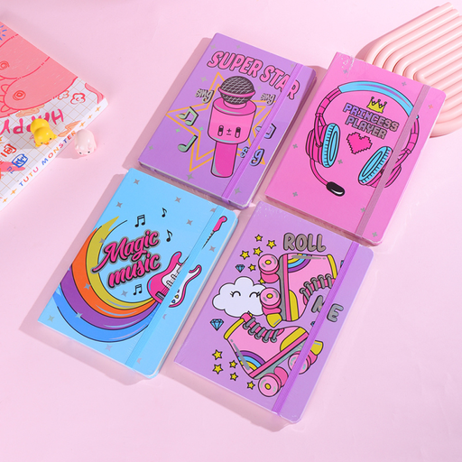 Rock Star Lined Hardcover Notebook A5