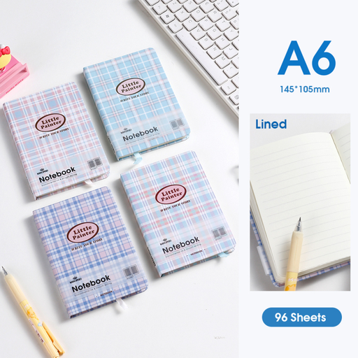 دفتر ملاحظات بغلاف مقوى منقوش منقوش جديد مقاس A6