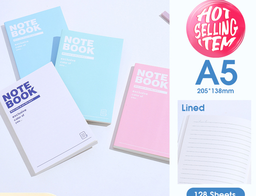 Macaron Series Letter Lined Notebook A5