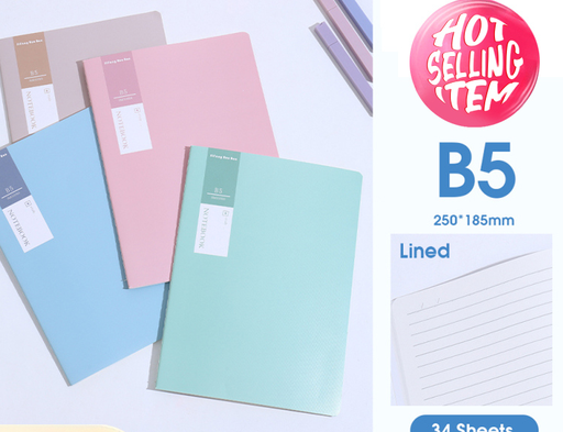 Macaron Series Lined Thread-Bound Notebook B5