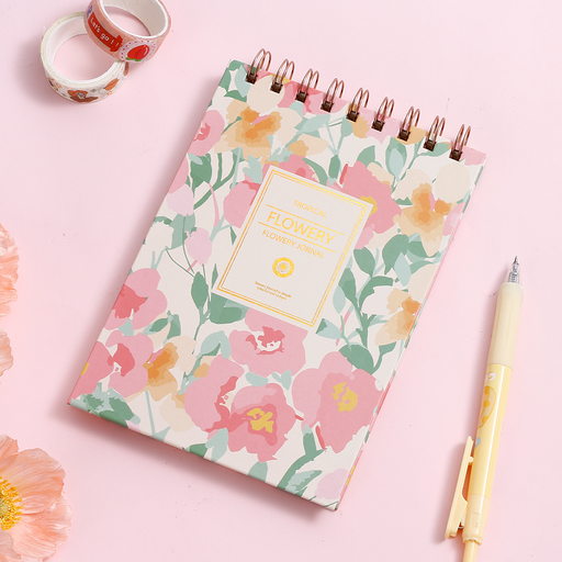 Flower Language Daily Planner Spiral Notebook B6