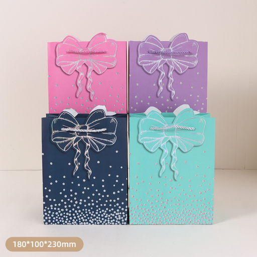 Silver Hem Bowknot Gift Bag (S)