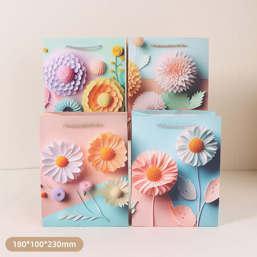 Exquisite Paper Flower Gift Bag (S)