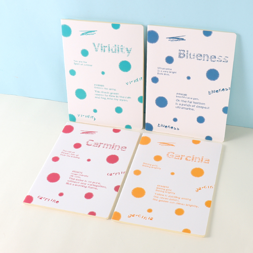 Polka Dot Thread-Bound Notebook 16k