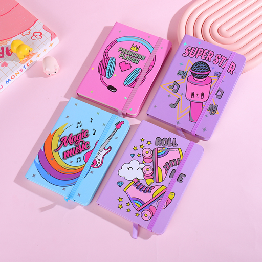 Rock Star Lined Hardcover Notebook A6