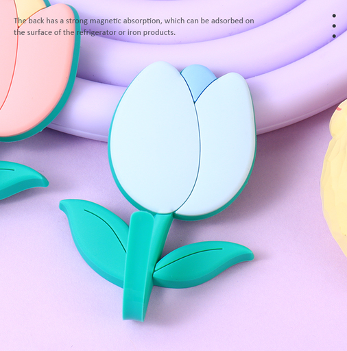 Tulip Creative Hook Fridge Magnet (Blue)