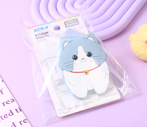 Cute Kitten Multi-functional Clip Fridge Magnet (Blue)